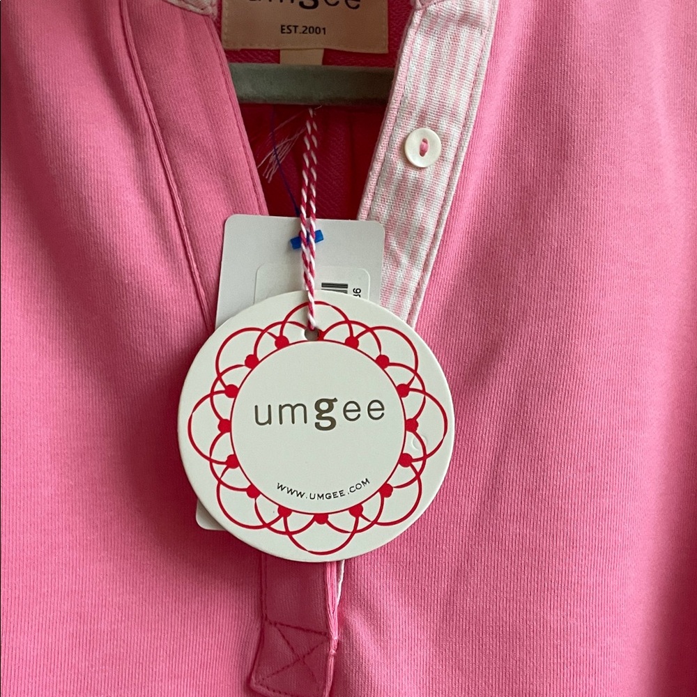 NWT Umgee Pink Preppy Collar Top S - Picture 3 of 5